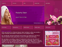 Tablet Screenshot of flutterbysalon.com